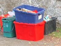 Recycling bin collection day changes reminder for this week