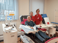 Rhayader man donates blood for 500th time
