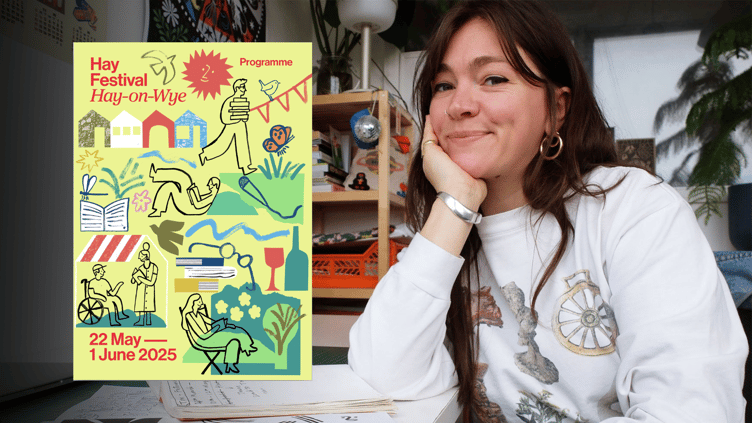 Hay Festival 2025 programme cover revealed by new Illustrator in Residence