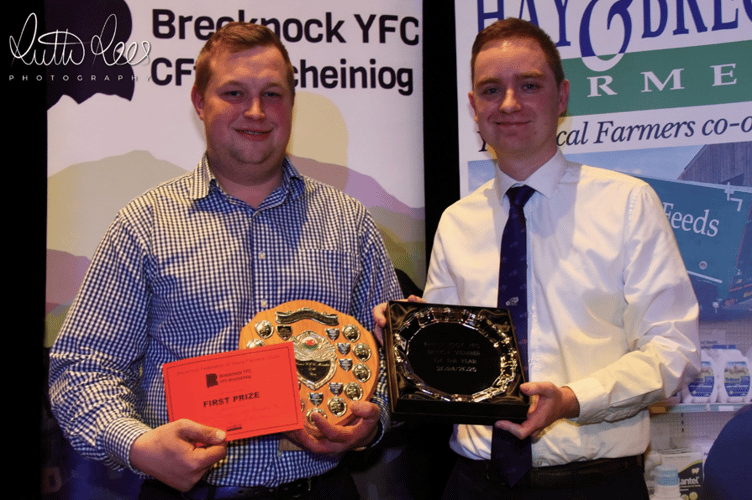 Iwan of Trecastle YFC won the Senior Member of the Year competition