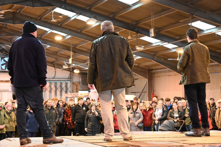 Rob Powell, Alistair Carmichael MP, and David Chadwick MP addressing the crowd