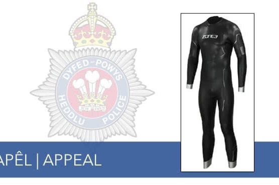 The man was wearing a wetsuit similar to the one in this image, police say