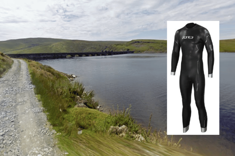 The body was found in Claerwen Reservoir in the Elan Valley. The man was wearing a Zone 3 Agile wetsuit, similar to the one pictured