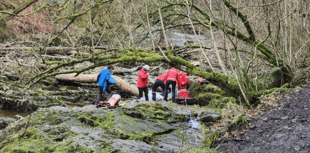 Walker suffers injury after slipping on rocks