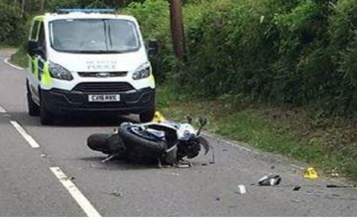 Motorcycle crash
