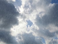 Cloudy with patchy rain today and partly cloudy tomorrow
