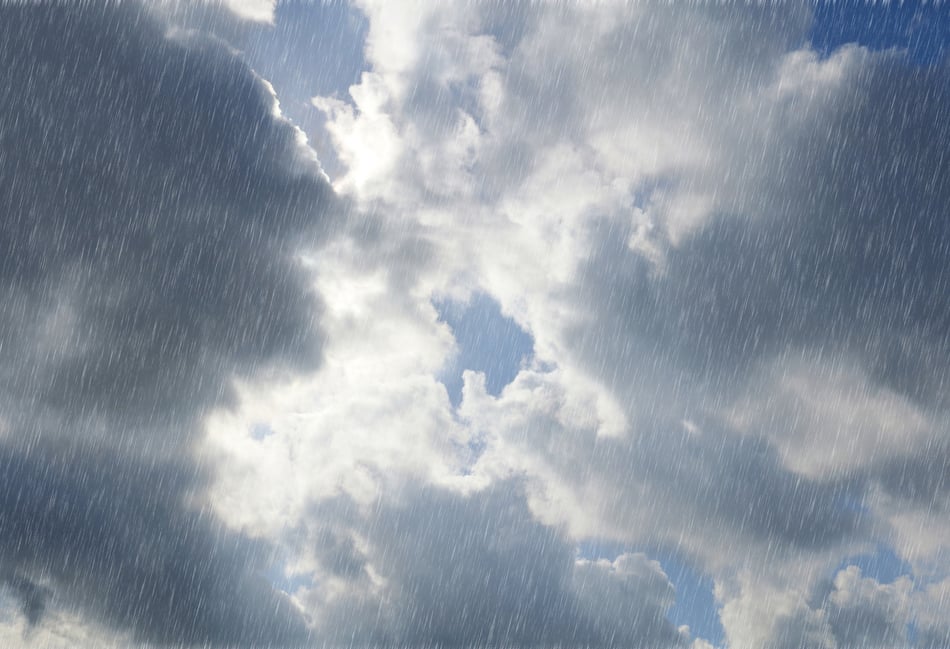 Expect patchy rain and cloudy skies today