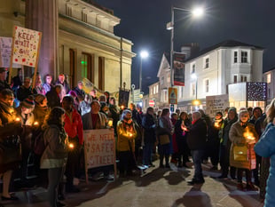 Brecon walks to Reclaim the Night
