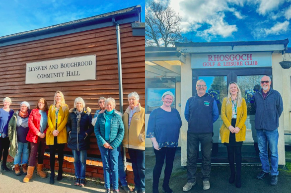 Llyswen and Boughrood Hall was awarded £21,788.37 for replacement doors and windows, and new flooring in the toilets and kitchen area and Rhosgoch Golf and Leisure Club was awarded £34,344 for the installation of PV solar and two Air Source Heat Pumps