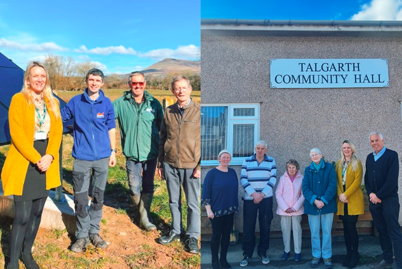Llangorse Common Community Toilets CIO was awarded £6,300 to fit solar panels to supply power to run the toilet block and Talgarth Community Hall was awarded £4,000 for refurbishment of toilets, including disabled accessibility