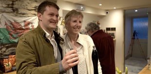 David Chadwick celebrates pub success in New Radnor