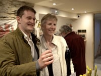 David Chadwick celebrates pub success in New Radnor