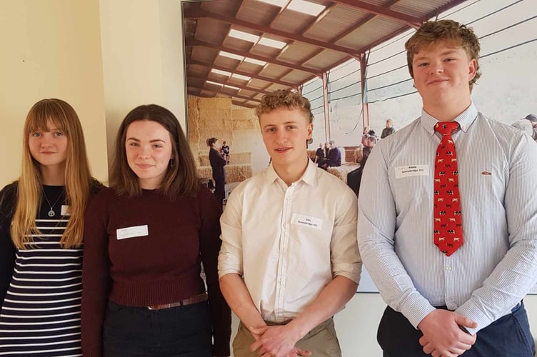 The Junior Brainstrust team - Sennybridge YFC