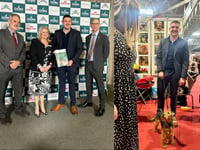 MS visits Crufts to celebrate dogs and welfare