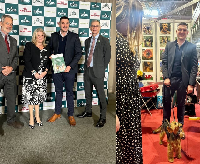 MS visits Crufts to celebrate dogs and welfare
