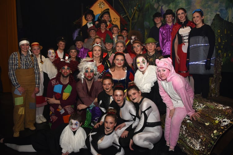 Penybont YFC celebrate their success at the Radnor YFC Pantomime Competition