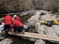 Woman airlifted after accident in waterfall area