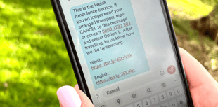 Welsh Ambulance Service launches updated SMS service