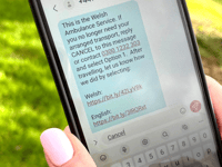 Welsh Ambulance Service launches updated SMS service