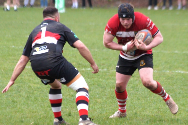 Hooker Aneurin James put in another strong performance for Brecon