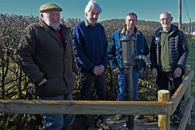 Historic Beulah village pump restored after repairs