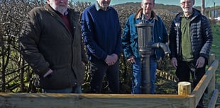Historic Beulah village pump restored after repairs