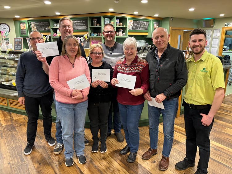 Guests enjoy a fun-filled quiz and curry night at The Old Railway Line Garden Centre