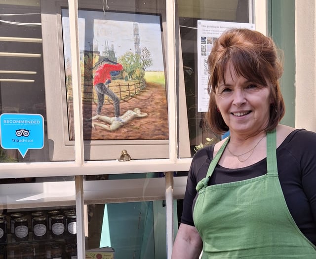 Modern Easter Story painted across Powys' businesses
