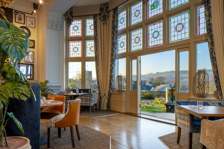 The stunning interior of the hotel