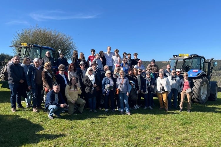 Guests enjoyed a visit to Pwllyrhwyaid Farm in Talybont