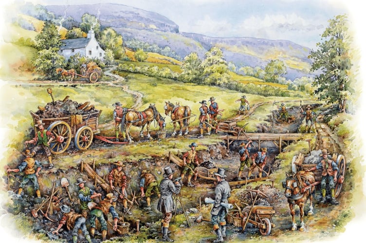 Cutting the canal 