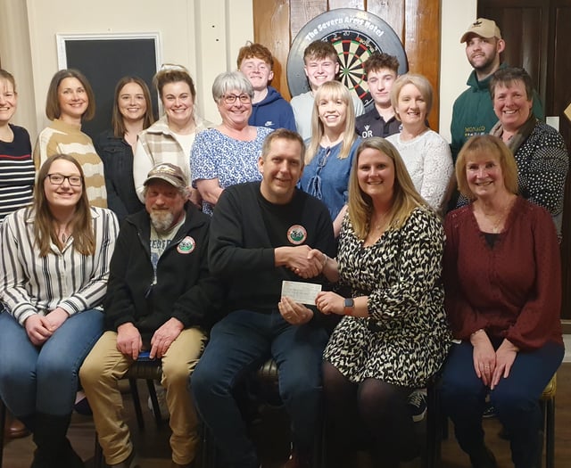 Darts players raise £450 for Blood Bikes Wales