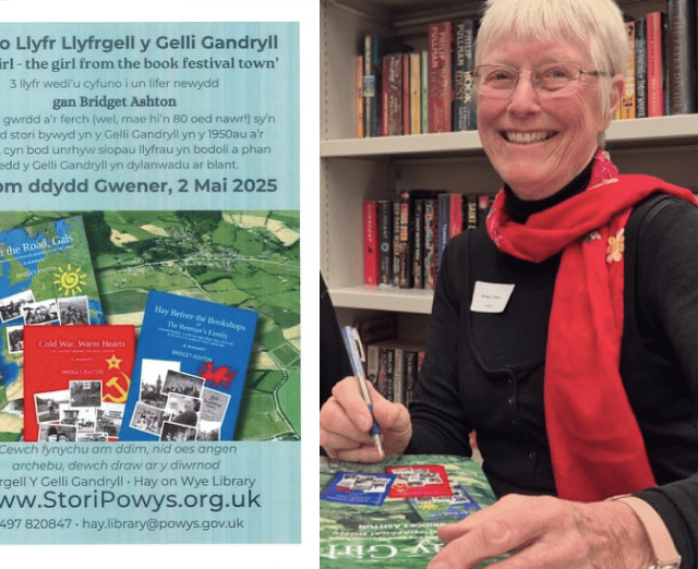 Trilogy book launch for Hay author