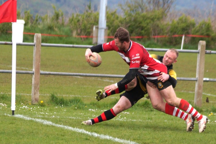 Wing Sam Jones scored his 18th try of the season but it was not enough to prevent defeat for Brecon