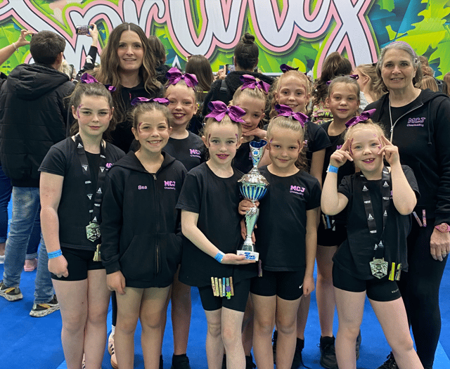 Talgarth cheerleaders take first place in Cardiff