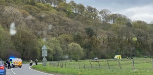 A483 near Llandrindod Wells closed due to collision