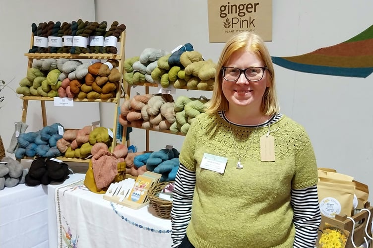 Kerry Moyle from Ginger Pink Yarns was a first time exhibitor