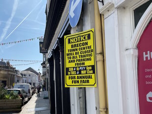 Town centre closed to all traffic for annual fun fair