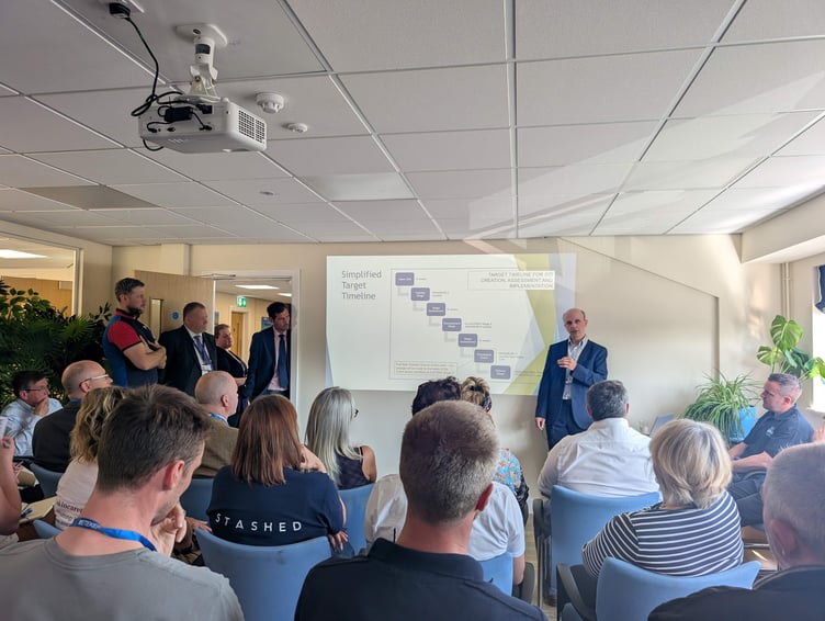 Attendees at the launch of the Mid Wales Commercial Property Investment Fund