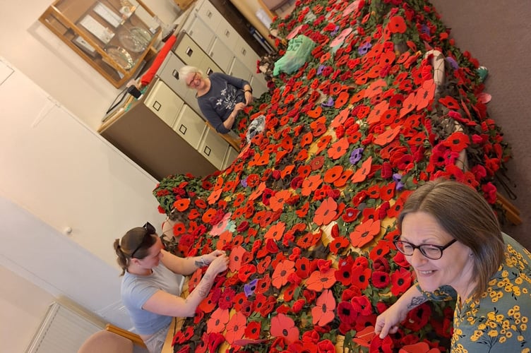 VE Day prep Talgarth