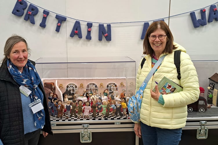 Tansy and Claire Holmes at Wonderwool Wales