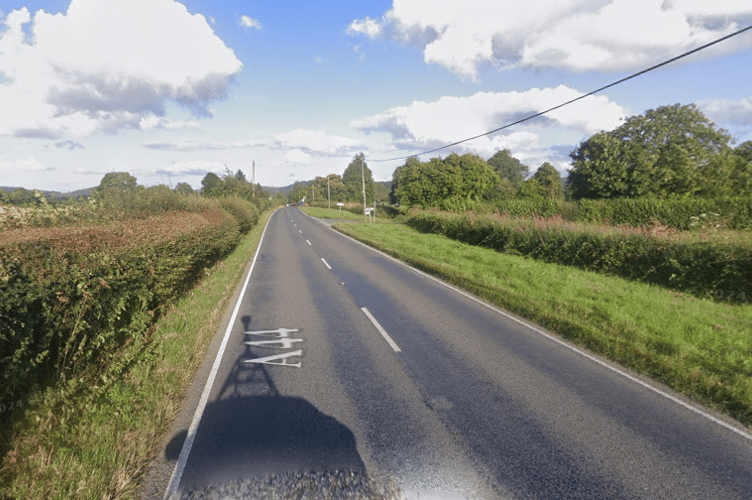 The crash took place on the A44 between New Radnor and Walton