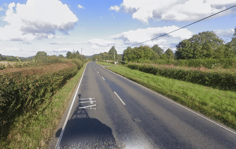 The crash took place on the A44 between New Radnor and Walton