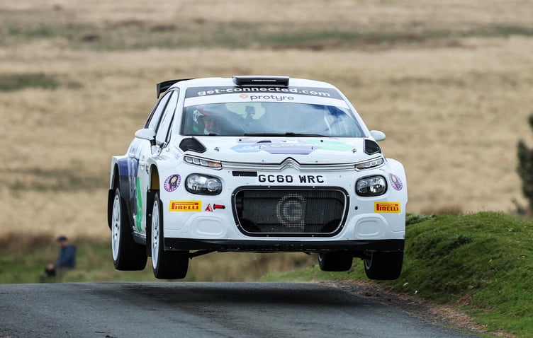 Damian Cole and Paul Spooner in their Citroen C3 Rally2