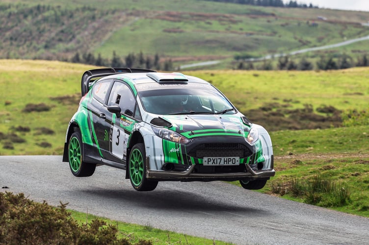 Finishing less than 10 seconds behind the winner, Robert Tout and Terry Martin in their Ford Fiesta R5