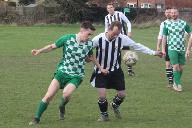 Hay St Marys battling with Newcastle in the Mid Wales League (South)
