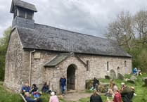 Walkers tour local art studios as part of Talgarth Walking Festival