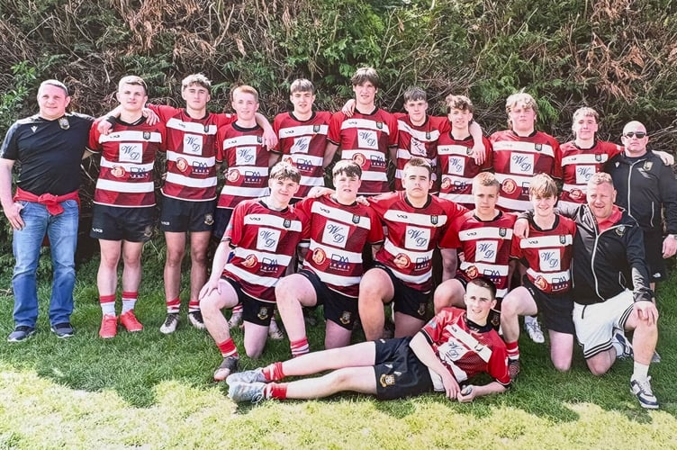 Brecon under-16s last picture in junior rugby
