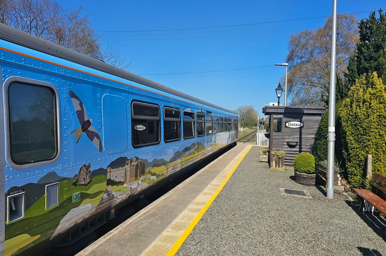 Active Travel Class 153 at Dolau Station on the Heart of Wales Line