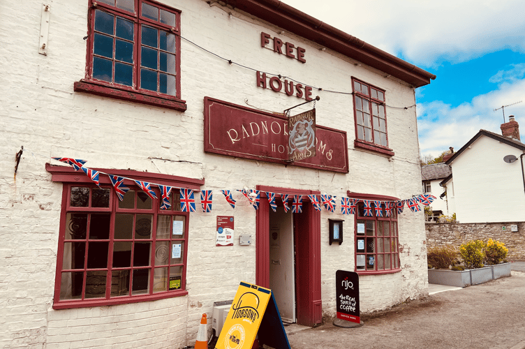The recently reopened village pub in New Radnor, The Radnor Arms, celebrates today by opening a day early. 